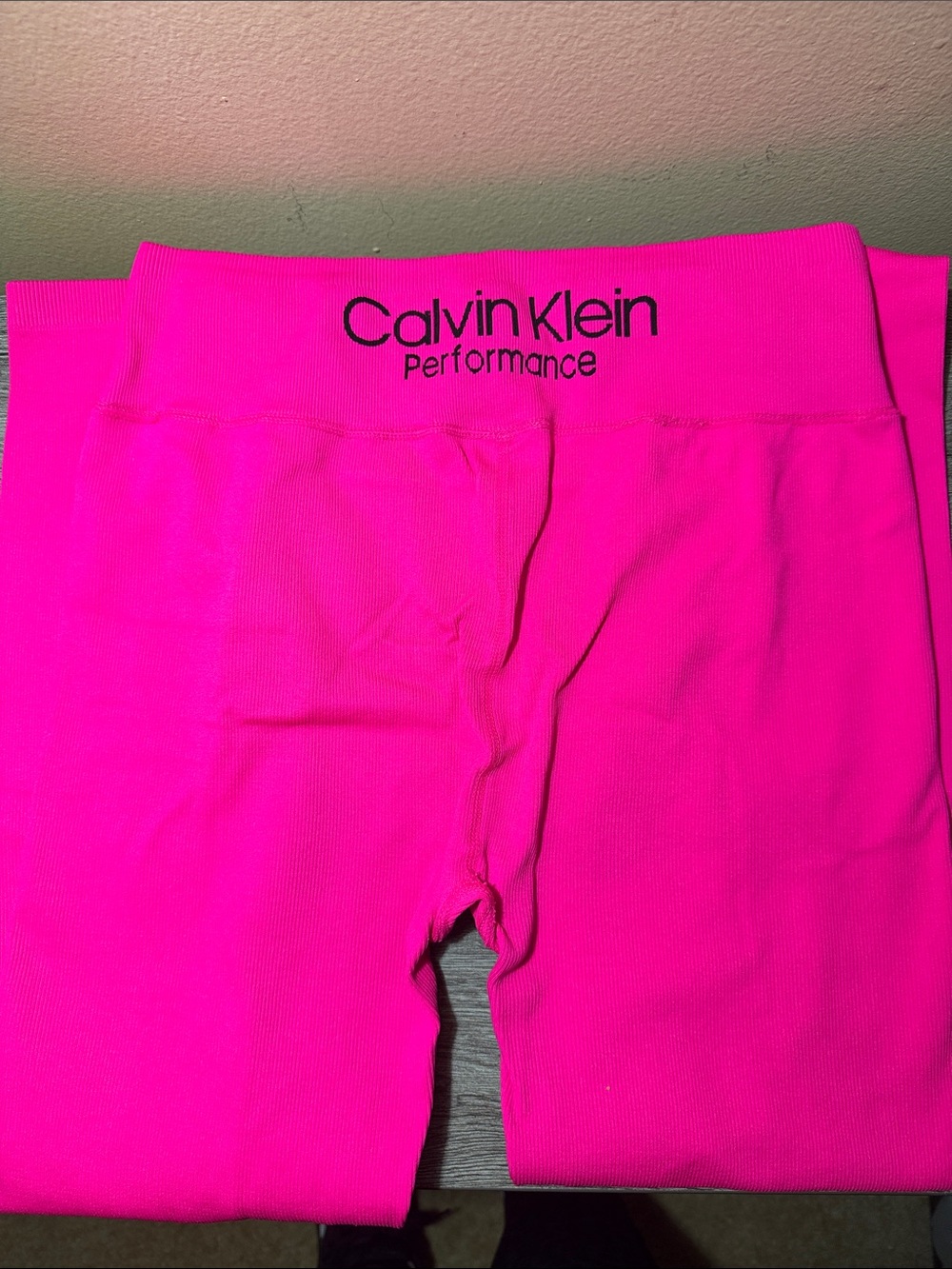 Calvin Klein Purple and Hot Pink woman Leggings - Seamless Stretch - Picture 5 of 5